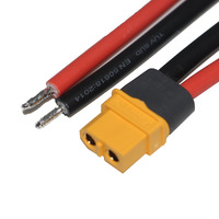 Cable Pigtail Macho-Hembra 12AWG XT60H-M XT60H-F, Arnés de Cables con Conector 2P XT60H para Carga de Baterías Lipo RC