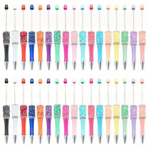 Stylos à perles en cristal DIY pour filles - Stylos à perles en plastique créatifs - Idées de cadeaux promotionnels mignons - Product Image 2