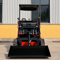 ZM Kompakt-Radlader Diesel/Elektro Hydraulischer Allradantrieb Mini-Lader 0,12m Schaufelkapazität Vollgummireifen Kettenlader