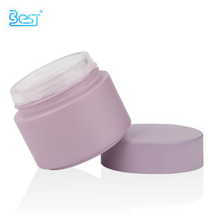 Lusso 100g 100ml barattolo di vetro viola opaco cosmetico 5g 10g 20g 30g 50g 200g 250g barattolo di crema di vetro <span class=keywords><strong>lavanda</strong></span> personalizzato con coperchio colorato - Product Image 3