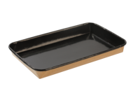 Boîtes carrées jetables en papier kraft robuste, avec couvercles en plastique PET, pour sushis et plats à emporter – Prix usine de gros