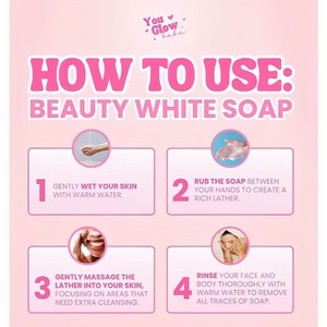 You Glow Babe - Paquete de 1 Jabón Blanqueador de Belleza Hecho a Mano con Extracto de Espino Amarillo y Caracol, 5 Barras de 70g, Jabón Sólido de Carbón Anti-Acné para Blanquear - Product Image 4