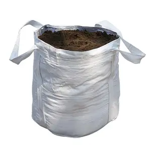 Chaud populaire 100*100*120cm en vrac 1 tonne FIBC doublure intérieure sac Jumbo antistatique PP tissé grands sacs pour cendres charbon métaux