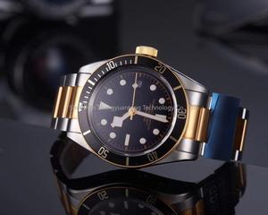 8215 Automatic Movement 316L Stainless Steel Case Deep <b>Waterproof</b> Gold StrapMen's <b>Watch</b> Traditional Men's <b>Watch</b> - Product Image 3