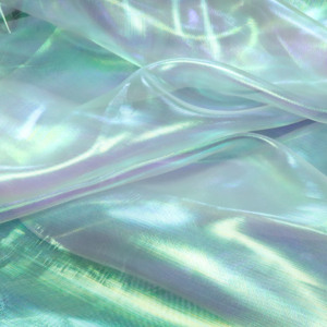 75% Polyester 25% nylon Organza vải màu thay đổi vải váy cưới vải - Product Image 2