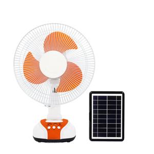 Ventilador <span class=keywords><strong>de</strong></span> Techo LED Recargable con Energía <span class=keywords><strong>Solar</strong></span> Portátil <span class=keywords><strong>de</strong></span> 12 Pulgadas, Personalizable OEM/ODM, Independiente, para Exteriores, Camping, Eléctrico - Product Image 2
