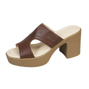 รองเท้าส้นสูงแบบเปิดส้นแฟชั่นฤดูร้อน รุ่นใหม่มาแรง สำหรับผู้หญิง ดีไซน์หรูหรา ไซส์ใหญ่ พื้นหนา สายคาดเส้นเดียว ไซส์ 43 - Product Image 4