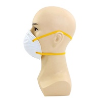 Masques de protection FFP2 blancs en forme de coupelle avec sangle pour la tête, filtration à 95 %