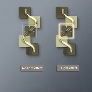 Horloge Murale Artistique Moderne de Luxe pour Couloir et Porche, Décoration Murale Lumineuse LED Créative pour Salon, Vente en Gros Usine - Product Image 4