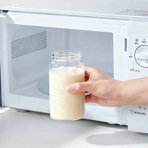 Botella de <span class=keywords><strong>Agua</strong></span> Portátil de Vidrio Borosilicato con Escala de Medición, Resistente al Calor, <span class=keywords><strong>para</strong></span> Leche, Jugo y Bebidas - Product Image 5