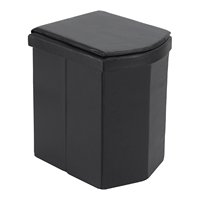 Toilette d'urgence pliable avec couvercle, toilette mobile d'extérieur, toilette portable pour adultes, toilette de camping pliable