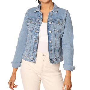 Veste en jean pour femme, coupe contemporaine, détails ajustés, toucher premium, confort et style polyvalent, idéale pour les tenues décontractées - Product Image 2