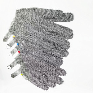 Guantes de Seguridad de Acero Inoxidable 316, Resistentes a Cortes y Puñaladas, Textura Lisa, Guantes de Malla de Cadena, para Uso en Mataderos, Personalizables - Product Image 3