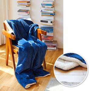 Chăn <span class=keywords><strong>Sherpa</strong></span> Nhà Máy Trung Quốc Chăn Flannel <span class=keywords><strong>Sherpa</strong></span> Hai Lớp Ném Mẫu Miễn Phí Cho Mùa Đông - Product Image 5