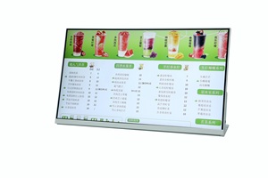 Écran d'affichage de menu électronique LCD <span class=keywords><strong>KFC</strong></span> Android pour café intérieur de 21.5,23.8 pouces pour restaurant thé au lait magasin de détail signalisation numérique - Product Image 2