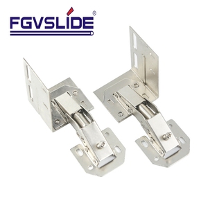 Đồ nội thất phần cứng không có khoan vô hình 90 độ ếch bản lề Châu Âu <span class=keywords><strong>Side</strong></span> <span class=keywords><strong>mount</strong></span> Bản lề cho xuống cửa tủ - Product Image 3