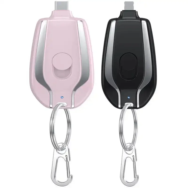 Hot Selling Mini Keychain Power Bank 1500mah Battery Pack USB Emergency Portable Charger for Phone