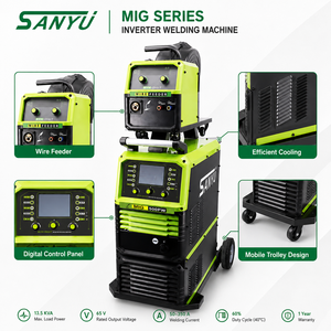 Máquina <span class=keywords><strong>de</strong></span> Soldadura Industrial <span class=keywords><strong>MIG</strong></span> <span class=keywords><strong>Inverter</strong></span> 380V 50-350A con Alimentador <span class=keywords><strong>de</strong></span> Alambre Externo, Soldador IGBT para Fabricación <span class=keywords><strong>de</strong></span> Acero al Carbono - Product Image 3