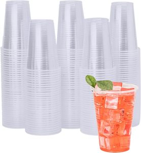 Gobelets jetables biodégradables en PLA transparent de 7, 10, 12 et 16 oz pour boissons froides, bière, lait, thé, café - Product Image 1