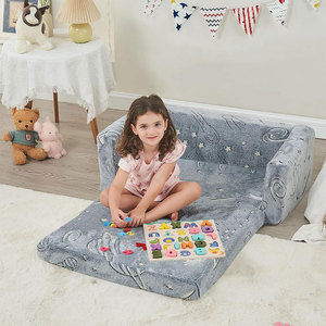 Children's Beanbag Chair Single Person <b>Sofa</b> With Blanket Soft Fabric Recliner For <b>Kids</b> Bedroom Use - Product Image 4