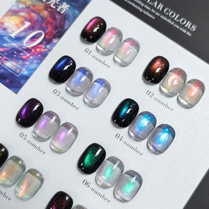 Art Dream Quicksand Cat Eye Gel Polish Collection OEM Private Bottle Brand Magnetic Cat Eye Gel AILANUO 10 Colors <b>Nail</b> - Product Image 3