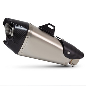 Silenciador de <span class=keywords><strong>Escape</strong></span> Universal para Motocicleta 60MM AT2 con Punta de Carbono y DB Killer para CBR650R GSXR750 MT09 <span class=keywords><strong>Z900</strong></span> - Product Image 1