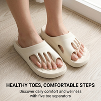 Sandales orthopédiques personnalisées pour la correction du hallux valgus, avec séparation des cinq orteils, en EVA, pour le bien-être des pieds