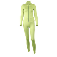 Combinaison de sport de style nouveau pour femme, vêtements de yoga, vêtements de sport, combinaison courte de sport à manches longues, ensembles de yoga fitness