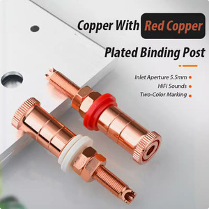 Plaque cuivre rouge OEM <span class=keywords><strong>Prise</strong></span> haut-parleur Adaptateur femelle Borne audio et vidéo Borne de liaison Borne <span class=keywords><strong>HIFI</strong></span> <span class=keywords><strong>Prise</strong></span> - Product Image 3