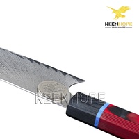 KEENHOPE-Couteau de chef professionnel en acier damas, 67 couches, 8 pouces, manche G10