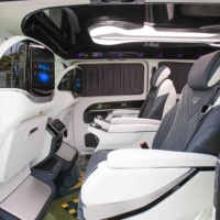 Kit de modernisation intérieure VIP pour fourgon professionnel : sièges capitaine en cuir professionnel, éclairage LED d'ambiance, alliage d'aluminium