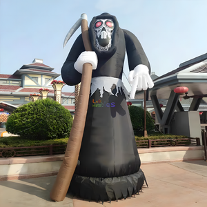 Gros Géant Halloween effrayant personnage gonflable <span class=keywords><strong>mort</strong></span> diable gonflable figurines décoration pour événements - Product Image 1