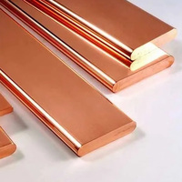 Barre plate rectangulaire en cuivre de haute pureté 99,9 %, laminée à chaud/à froid, conforme ASTM, pour soudage, pliage, découpe et construction décorative