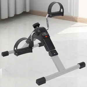 Mini vélo d'exercice pliable pour bureau avec écran LCD