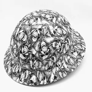 Chapéu de segurança subterrâneo ant5 ansi z89.1, classe i capacete de aba completa com aba completa e design padrão de caveira