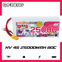 Batterie LiPo GNB GAONENG 4S 25000mAh 15.2V 80C XT90S haute tension pour drones FPV grand format, hélicoptères, voitures RC et bateaux