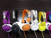 Headset Komputer 3.5MM, Headphone Atas Telinga Kabel untuk Pusat Panggilan Laptop Desktop