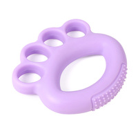 Separador de Dedos de Silicona con Forma de Pata, Anillo de Agarre con Puntos de Masaje, Ejercitador de Mano para Rehabilitación y Entrenamiento de Fuerza de Dedos
