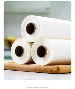 Papel para hornear recubierto de silicona de pulpa de madera virgen 100% papel a prueba de grasa <span class=keywords><strong>Pe</strong></span> de grado alimenticio