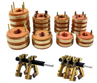 Anillo Colector de 5 Vías XTC de Alta Potencia, Anillo Conductivo Deslizante con Montaje por Orificio, 80-100 kW, Juego Completo para Calentamiento Electromagnético Reforzado