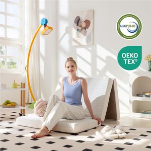 Colchón <span class=keywords><strong>plegable</strong></span> triple de 4 pulgadas con funda lavable y bolsa de almacenamiento Fondo antideslizante CertiPUR-Certificado de EE. UU.-Individual - Product Image 2