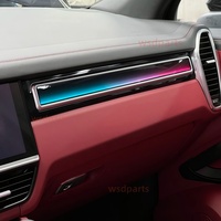 Lámpara LED de Ambiente para Porsche Cayenne 2018-2023, Iluminación Interior para Automóvil, Accesorios para Automóvil, Cubierta Luminosa