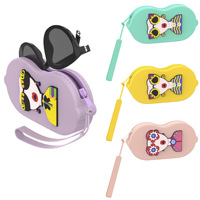 Étui de rangement pour lunettes de soleil au design mignon de poupée, étui portable pour lunettes, organisateur en silicone résistant aux chutes pour lunettes de soleil et lunettes