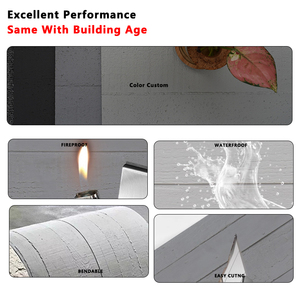 Panneaux muraux intérieurs et extérieurs modernes noirs brillants avec isolation, revêtement métallique 3D pour salle de jeux, pierre artificielle - Product Image 5