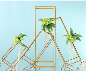 New 4pcs Modern Tall Metal Wedding Flower <b>Stand</b> <b>Vase</b> Set with Durable Golden Holder - Product Image 5