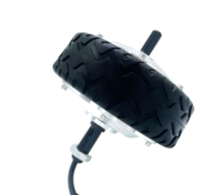 48V 500W 6.5 Inch Brushless DC Encoder Hub Motor Low Speed High Torque Permanent Magnet for Ride Trolley AGV Logistics Vehicle