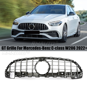 2022 + C-Class สำหรับ Mercedes Benz กันชนหน้า A206 C206 W206กระจังหน้าเป็นรถแข่งสไตล์ GT C220 C400 C350 C300 - Product Image 1
