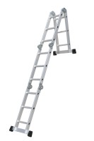Échelle en aluminium multifonctionnelle à longueur réglable EN131, échelle industrielle pliante multi-usages, usine chinoise