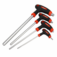 Set Alat Kunci Hex T-Handle Berinsulasi Kelas Industri 2mm-10mm Metrik Torx Ball End Allen untuk Performa Lebih Baik