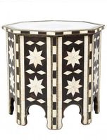 Table/Stoel sur pieds faits main en os incrusté, couleur personnalisée, écologiques, qualité supérieure, luxe moderne, table d'appoint décorative